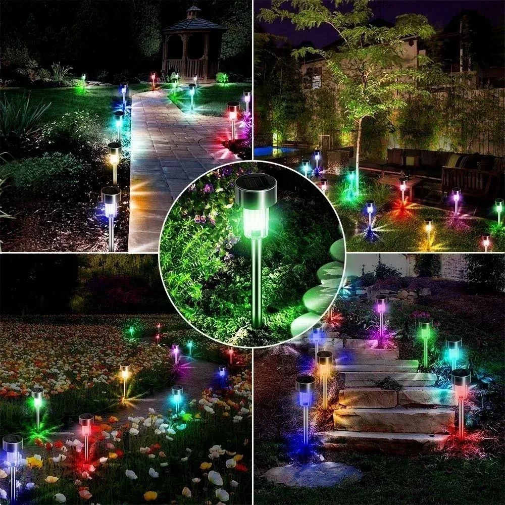10 Piece Solar LED Garden Path Lights Set