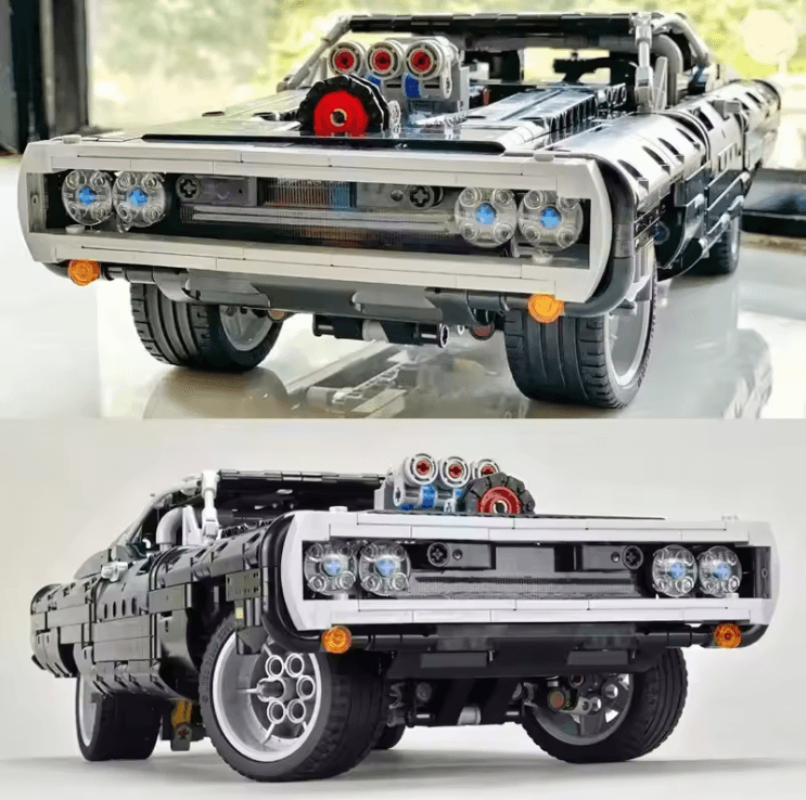 Fast Racer Dodge Charger Building Block Car Model