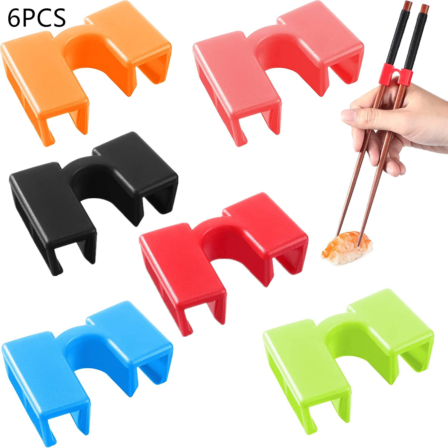 Reusable Chopsticks Helpers, Training Adults Kids, Non-Slip Chopstick Hinges Connector, Portable Practice Aids