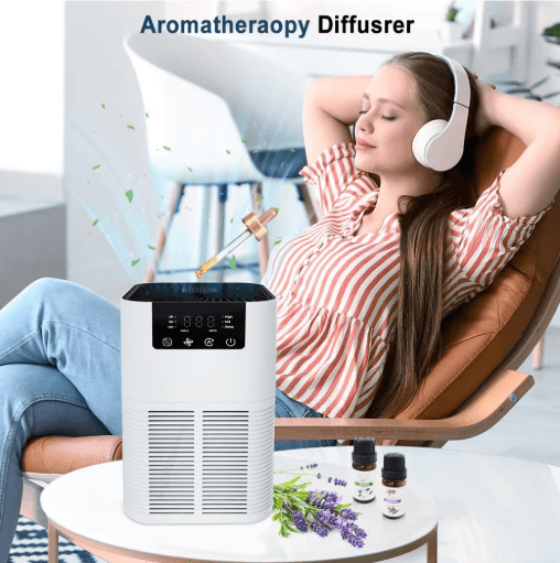 PureAura HEPA Air Purifier with Negative Ion and Aromatherapy