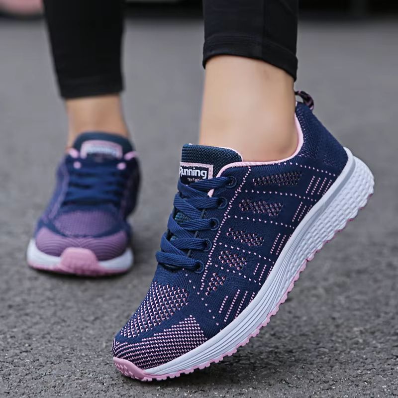 Women's Breathable Mesh Casual Sneakers Lightweight Walking Flat Shoes