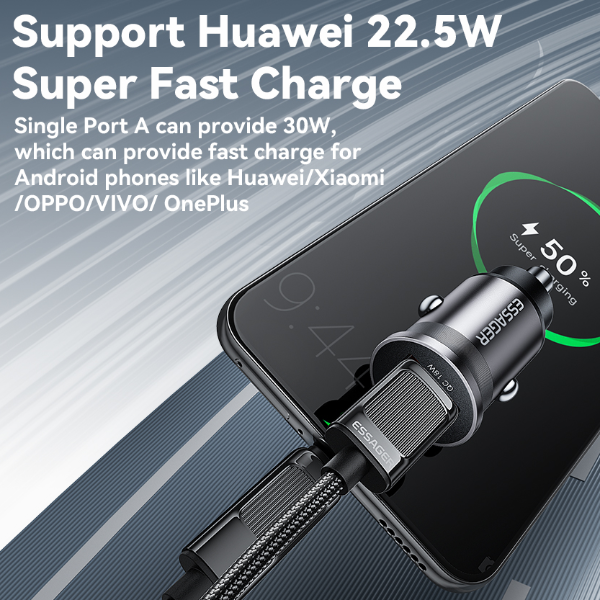 USB Type C Mini Car Charger Mobile Phone Charger for iPhone Samsung Huawei Xiaomi iPad