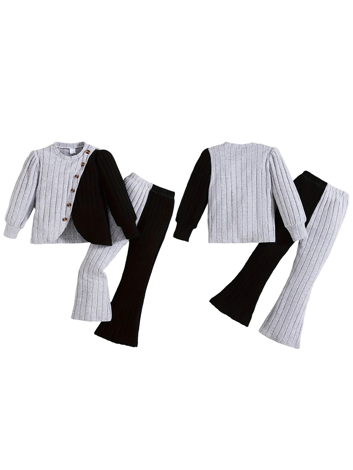 Toddler Girls Winter Fleece Jacket and Snow Pants Set