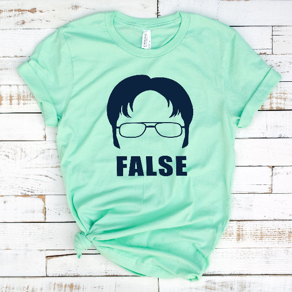 Dwight Schrute False, The Office, Schrute Farms Tee, Michael Scott Shirt