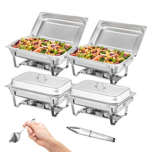 Stainless Steel Chafing Dish Set Qt Buffet Catering Food Warmer