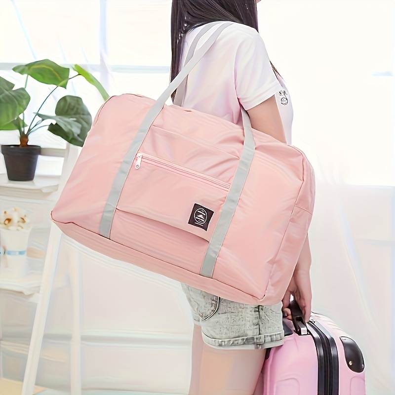 Lightweight Large Capacity Carry on Bag for Women, Foldable Travel Duffel Bag for Sports Weekend Trip