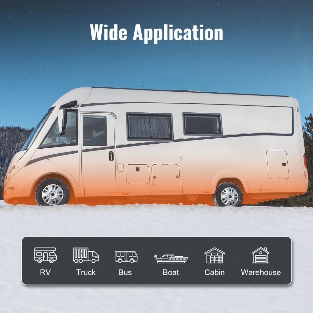 Diesel Air Heater with Bluetooth App Control, Automatic Altitude Adjustment, LCD Display and Remote Control, Diesel Park