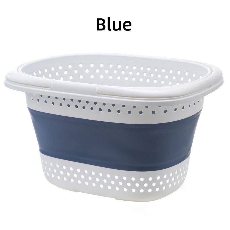 Collapsible Folding Laundry Basket – Large Capacity Pop-Up Plastic Clothes Hamper with Space-Saving Design