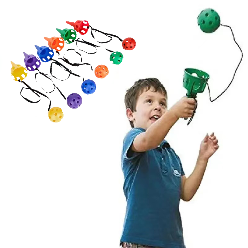 Kids Catch Ball Game Paddle Set for Outdoor Play Hand Eye Coordination Toy