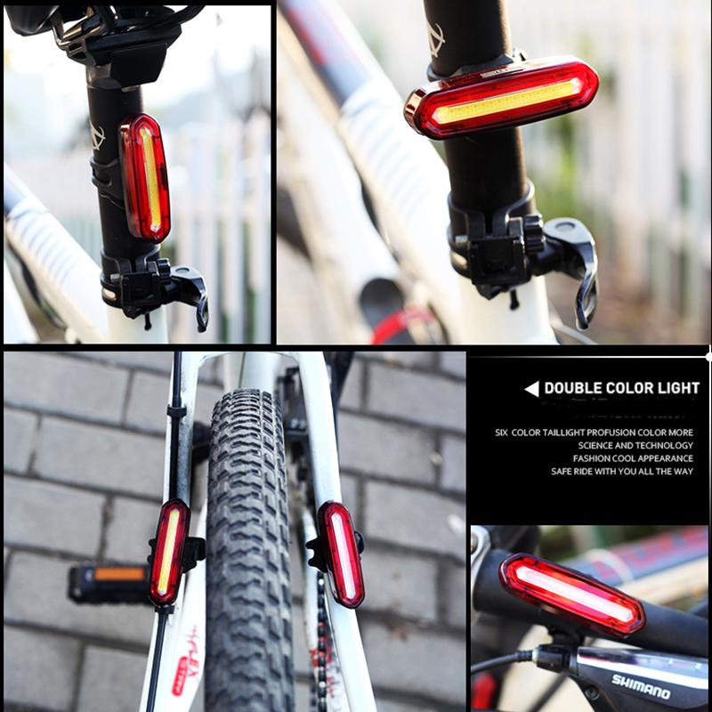 High Brightness Waterproof LED Bicycle Tail Lamp Safety Rear Light for Night Cycling