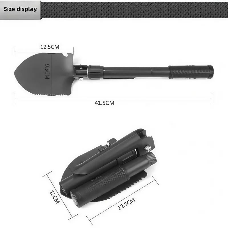 Multi-Function Foldable Camping Shovel – Professional Telescopic Survival Gear for Outdoor Adventure