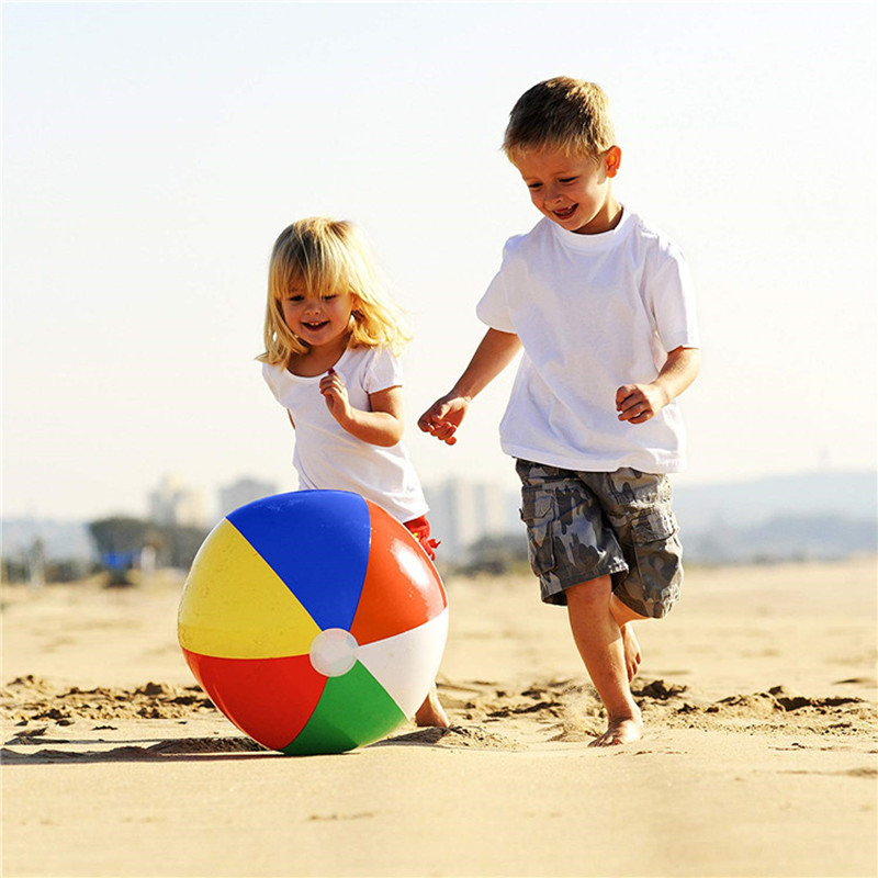 Colorful Inflatable Beach Ball Set for Kids & Adults Pool and Beach Party Fun