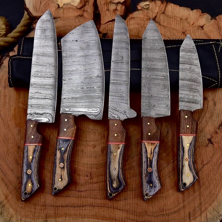 Barbie Kitchen Chef Knives Set, Damascus Steel Knives Set , Best Gift For Her