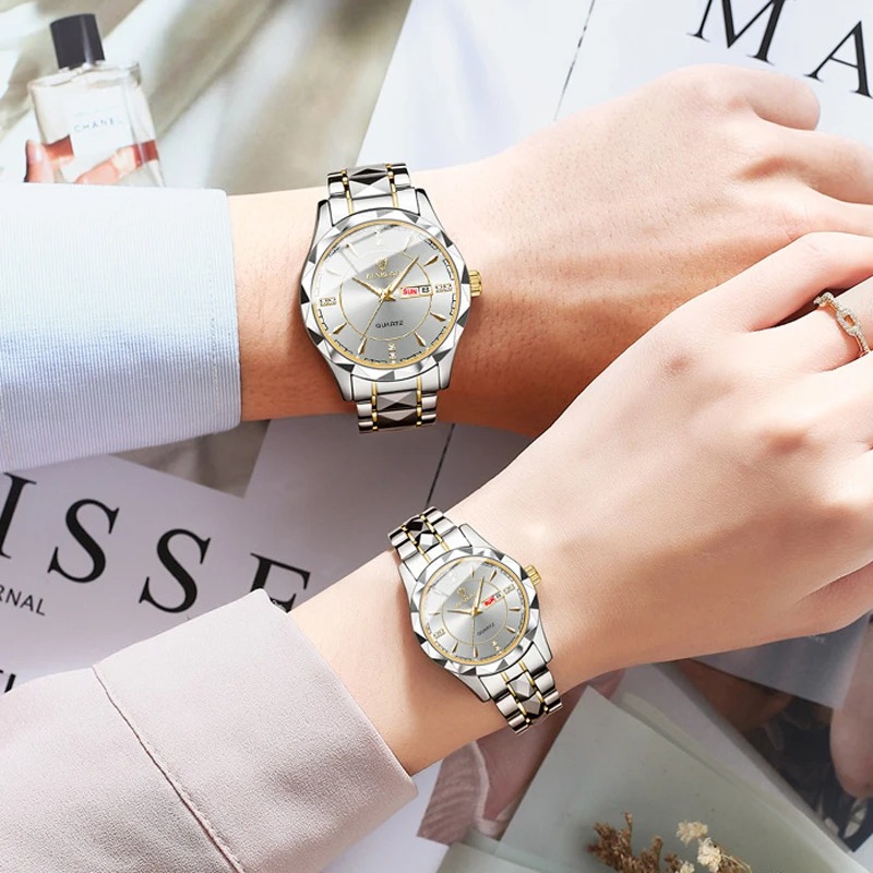Luxury Stainless Steel Lover Watches - Couple watches for man and woman - Valentines Day gift