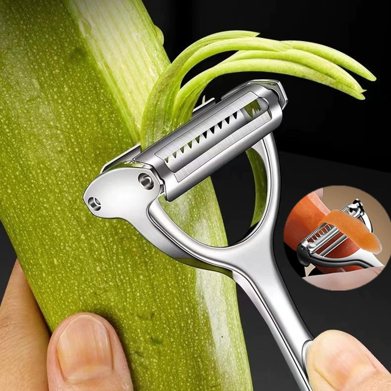 High Quality Stainless Steel Potato Grater, Cucumber Carrot Julienne Peeler, Fruit Vegetable Slicer
