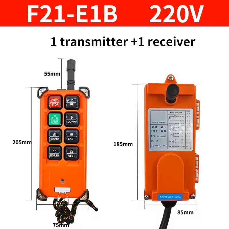 Wireless Industrial Crane Remote Control with Receiver