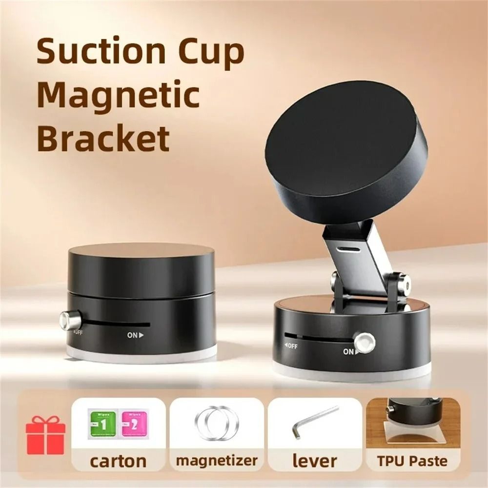 Mini Dual-Sided Magnetic Vacuum Suction Phone Stand