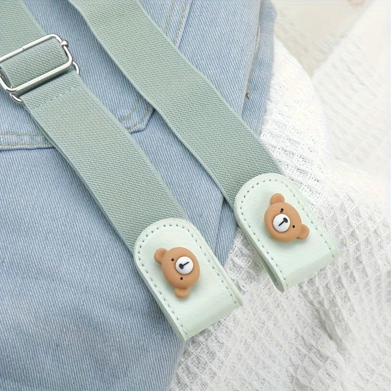 Invisible No Trace Elastic Stretch Belt Press Buckle Lazy Belt Womens Adjustable Jeans Waist Belt