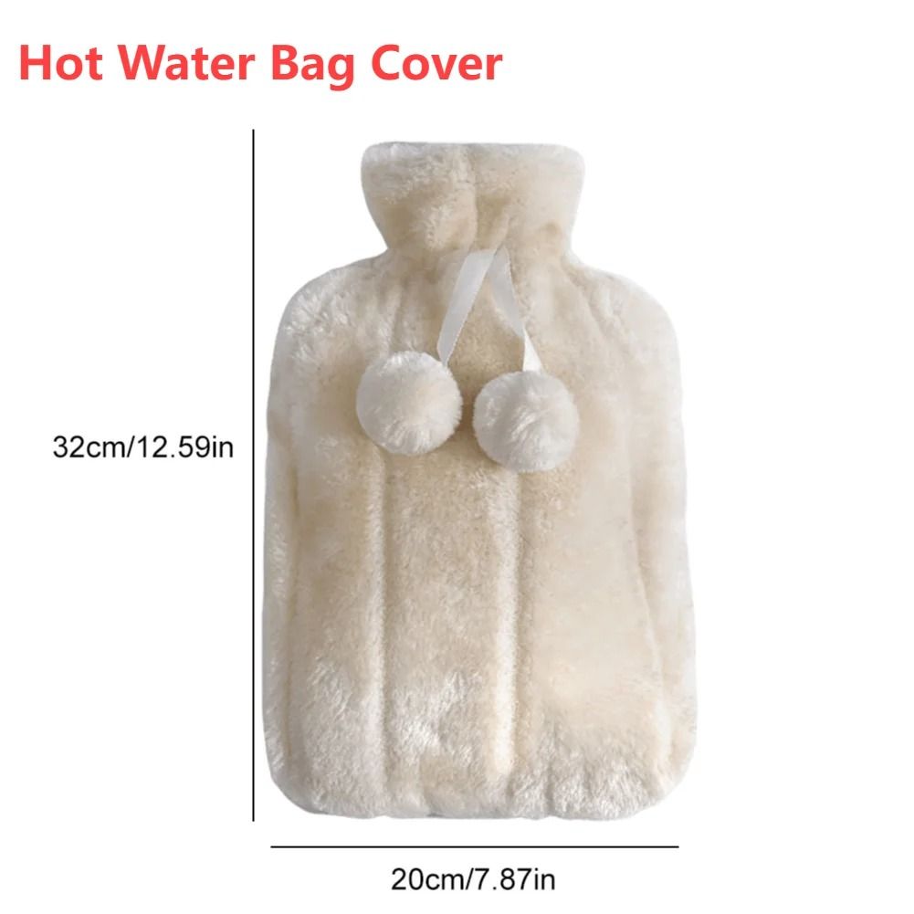 Plush Hand and Feet Warmer Hot Water Bottle with Protective Cover