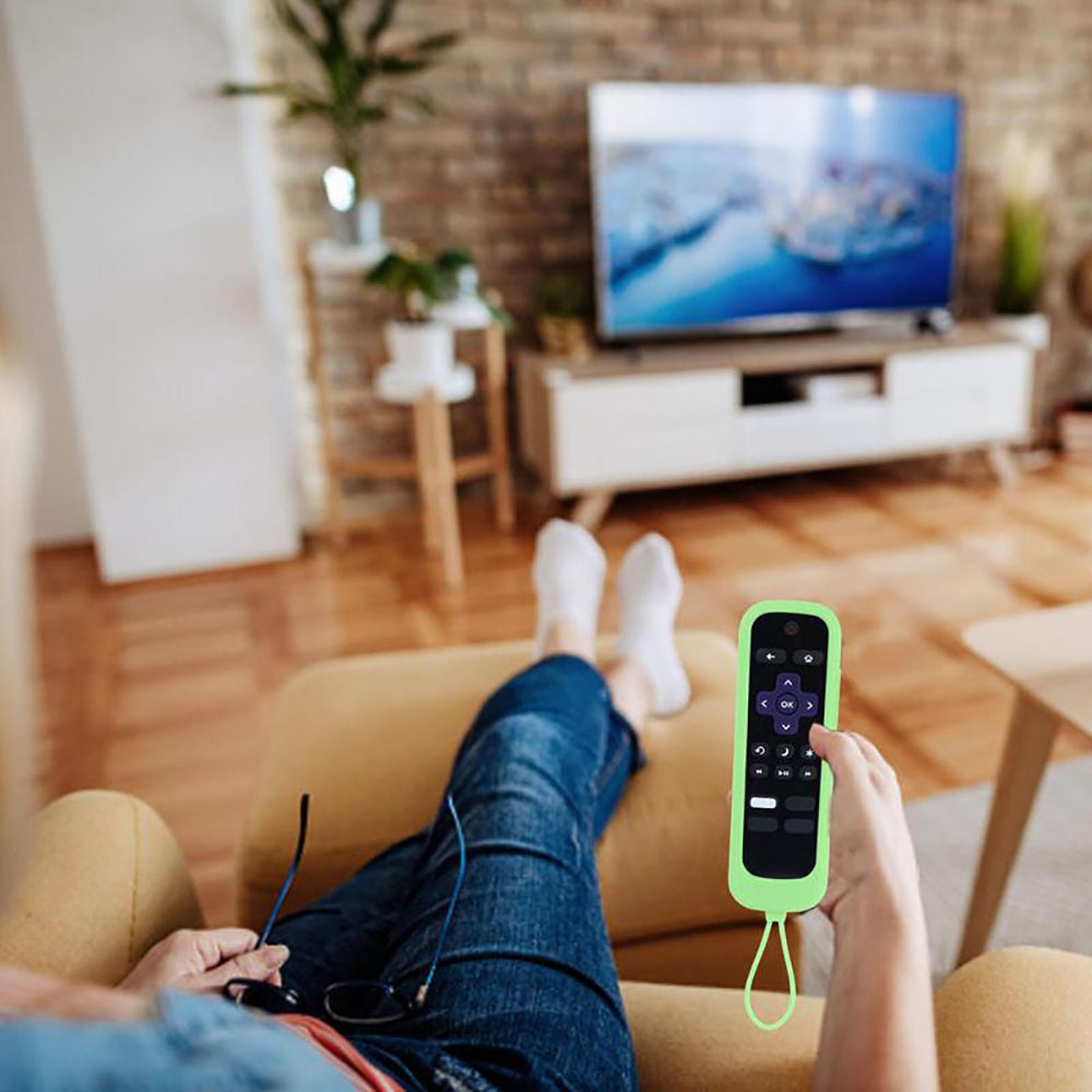 TV Remote Control Cover, Luminous Silicone Remote Control Protective Case With Rope