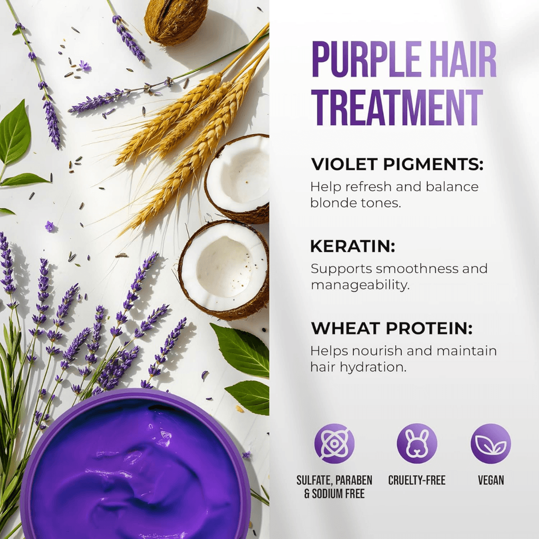 Anti-Yellowing Purple Hair Mask