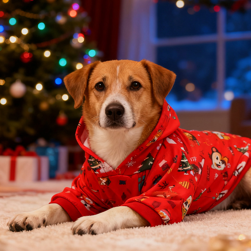 New Arrival Pet Christmas Hoodie for Dogs Festive Holiday Apparel
