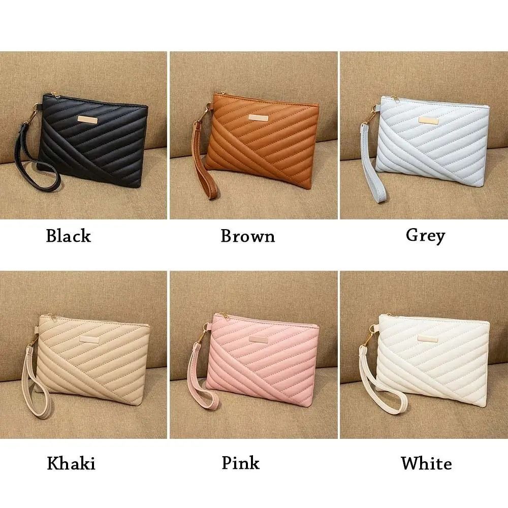 Stylish Women's Leather Envelope Wristlet