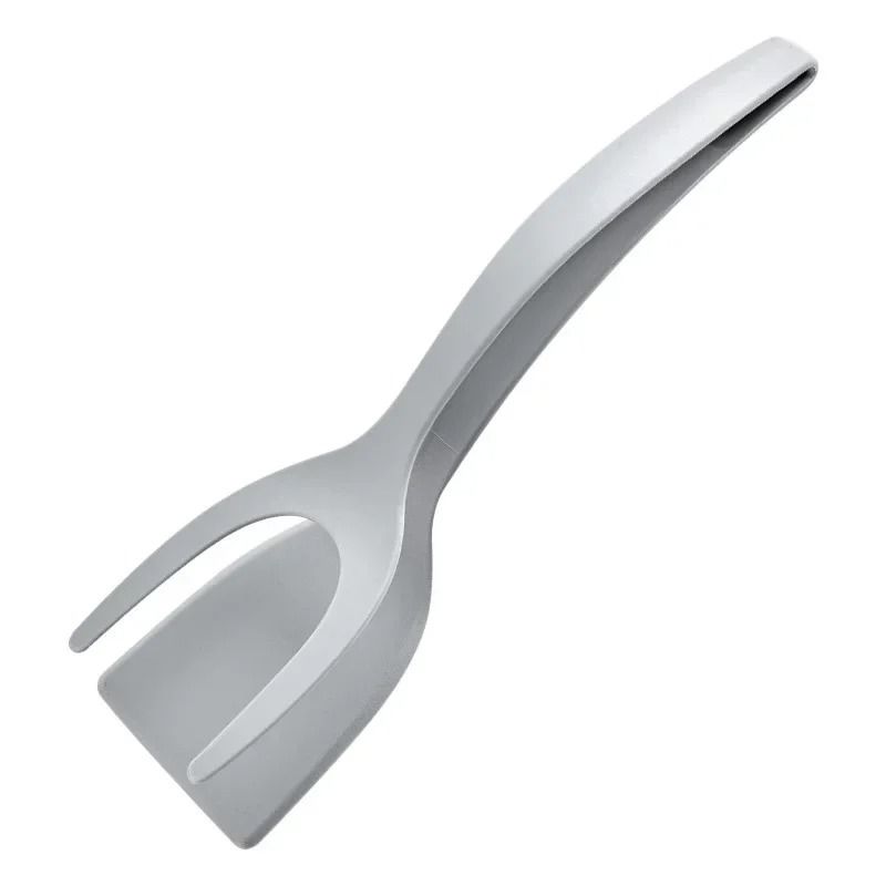 2 in 1 Kitchen Tongs Spatula Tongs Egg Flipper and Steak Turner Cooking Tool