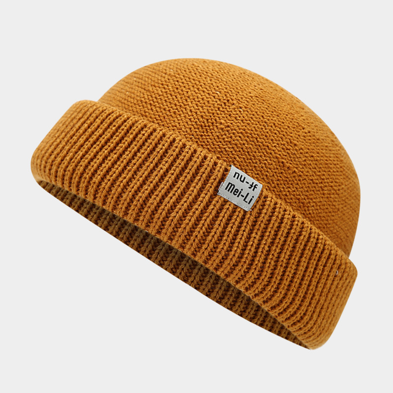 Skullcap Autumn Women Winter, Fisherman Beanies Hat, Hip Hop Knitted Hat