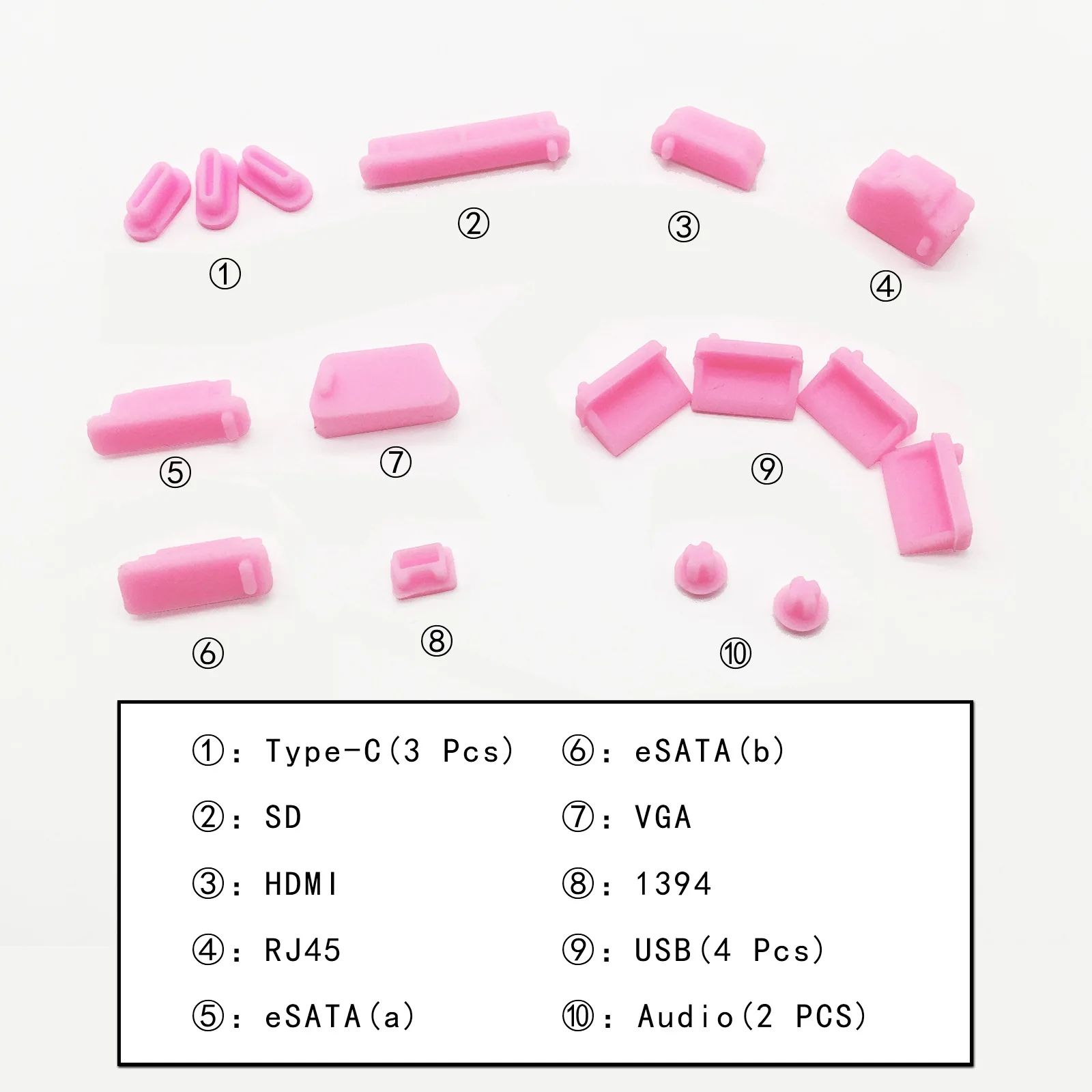 Laptop Anti Dust Plug Set