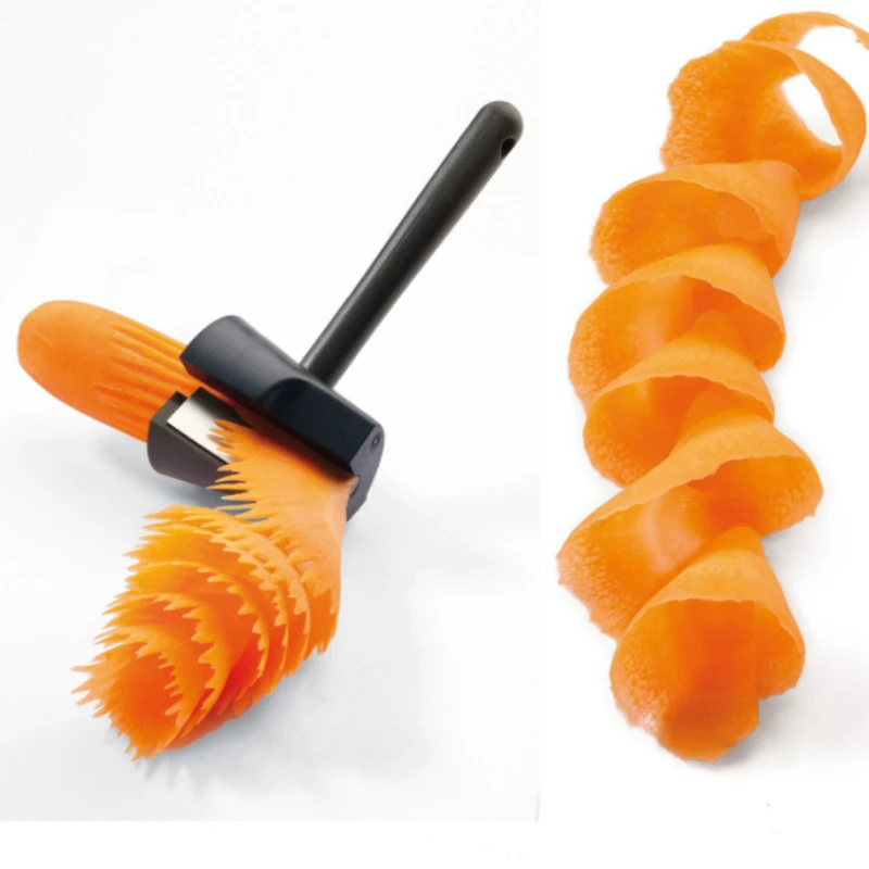 Wave Type Shredder Plastic Slicers for Vegetables and Fruits, Spiral Cutter, Kitchen Tool Peeler