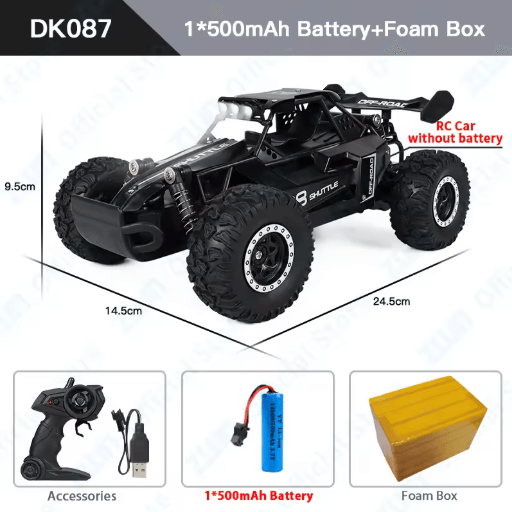 ZWN RC Off Road Car 1 16 1 20 Scale 2.4G Remote Control Climbing Vehicle with LED Lights