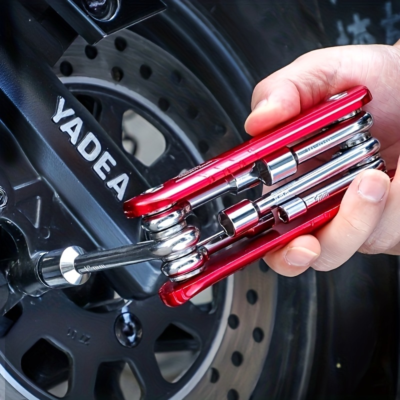 Portable Folding Socket Wrench Tool Combos Set, Multifunction 6