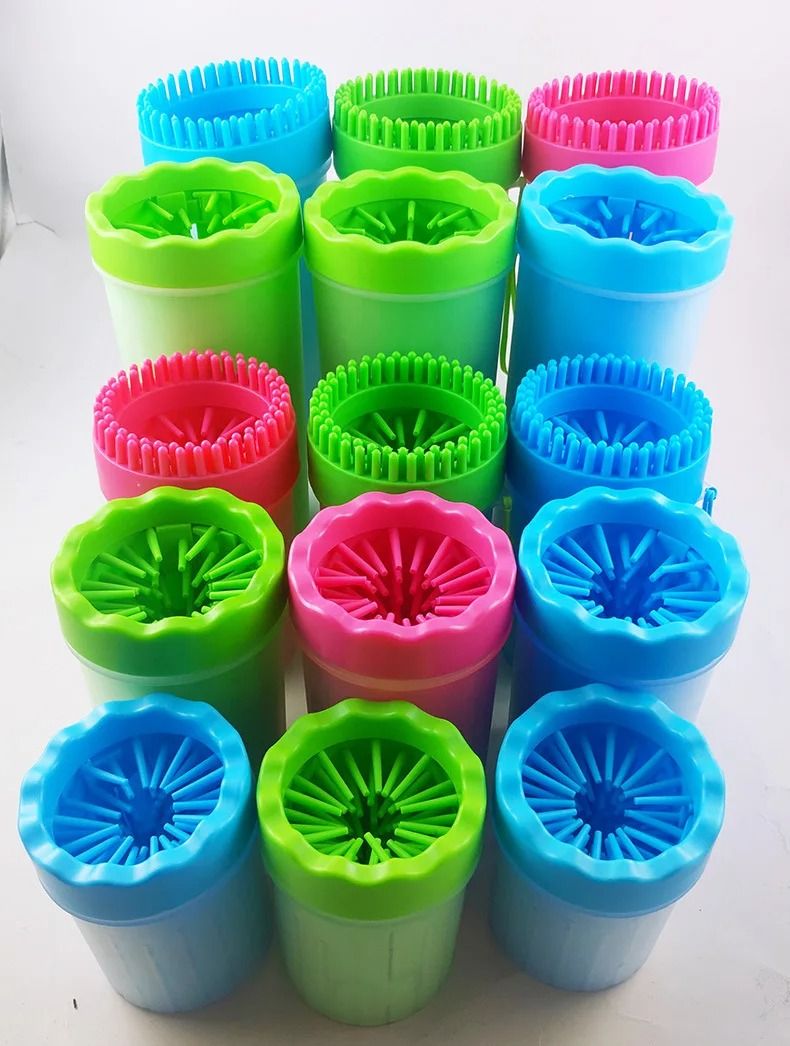 Pet Paw Cleaning Cup with Soft Silicone Brush