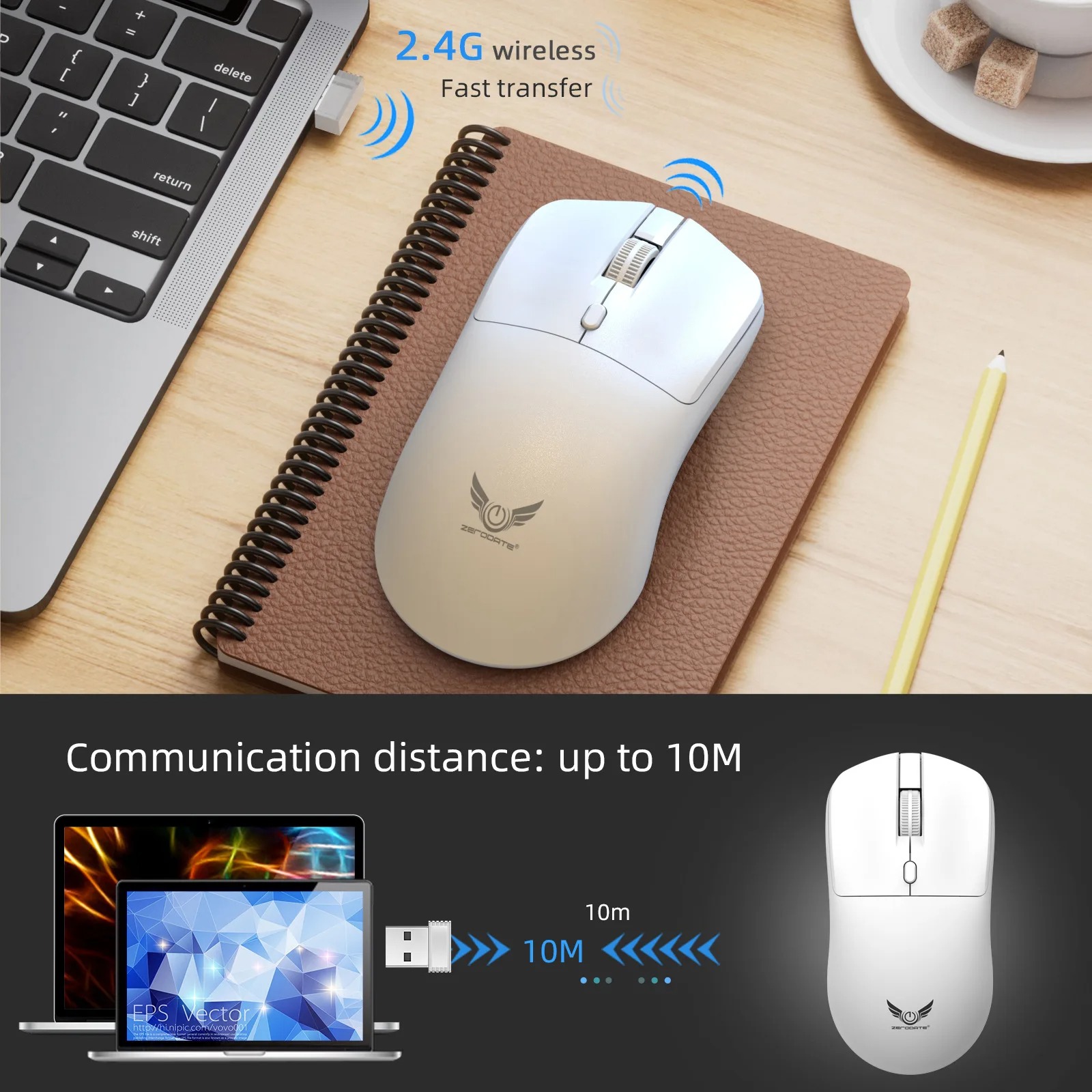 Office Optical Mouse, Ergonomic Gaming Mice for PC, Laptop & Macbook