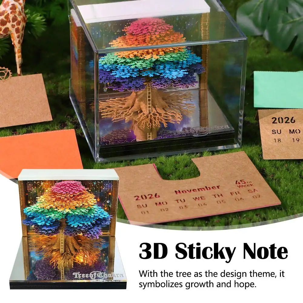 2026 Tear Away 3D Paper Calendar Tree