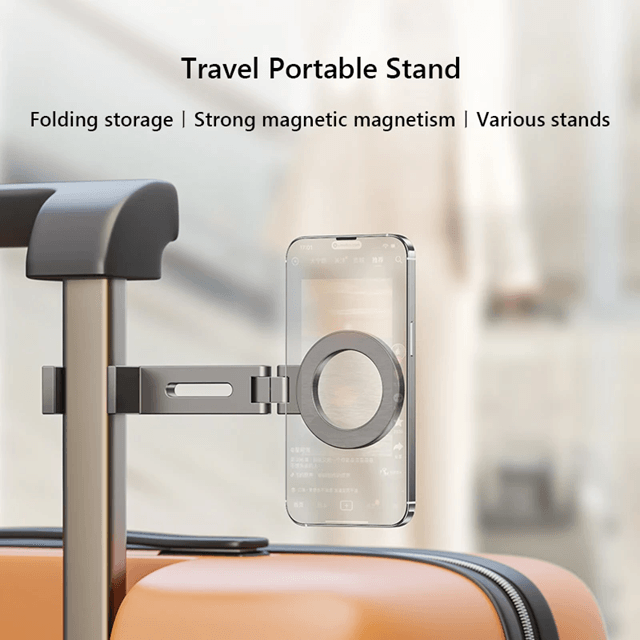 Universal Magnetic Phone Holder Travel Essentials Flexible Rotation Hands Free Mount