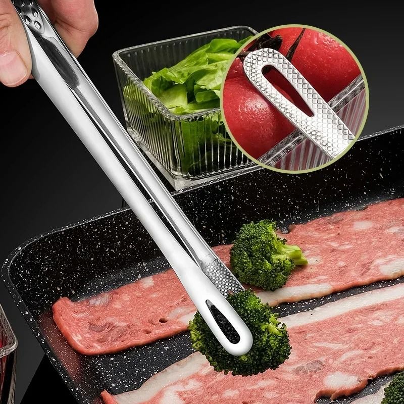Stainless Steel Kitchen Tongs for Cooking and BBQ Grill