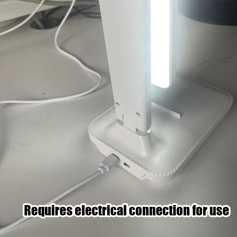 Adjustable Bedside Night Light LED Foldable Desk Lamp with Stepless Dimming Touch Controls Eye-Care Reading Light