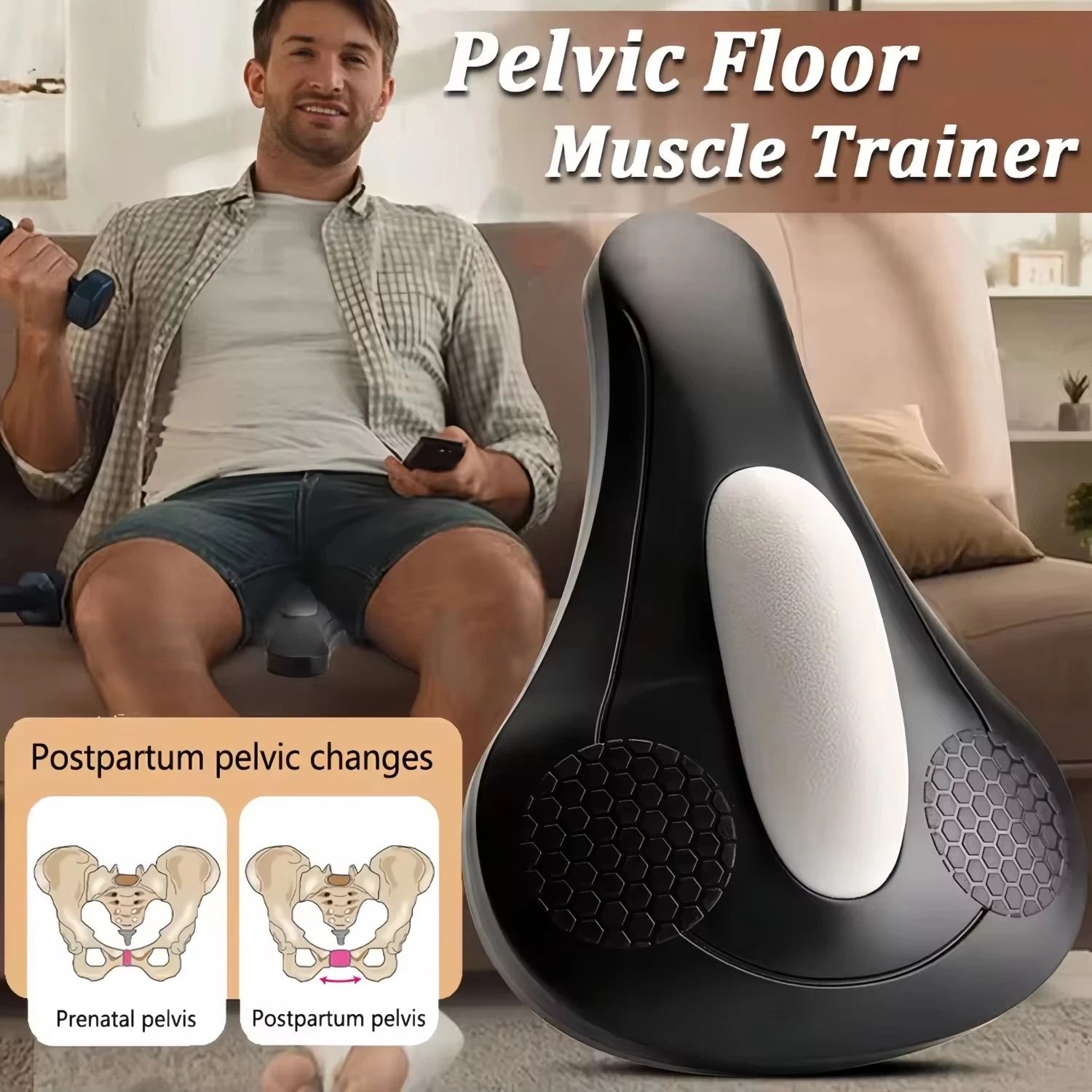 Sit-On Pelvic Floor Muscle Trainer – Kegel Fitness Cushion & Hip Strengthener – High-Yield Home & Office Wellness Hub