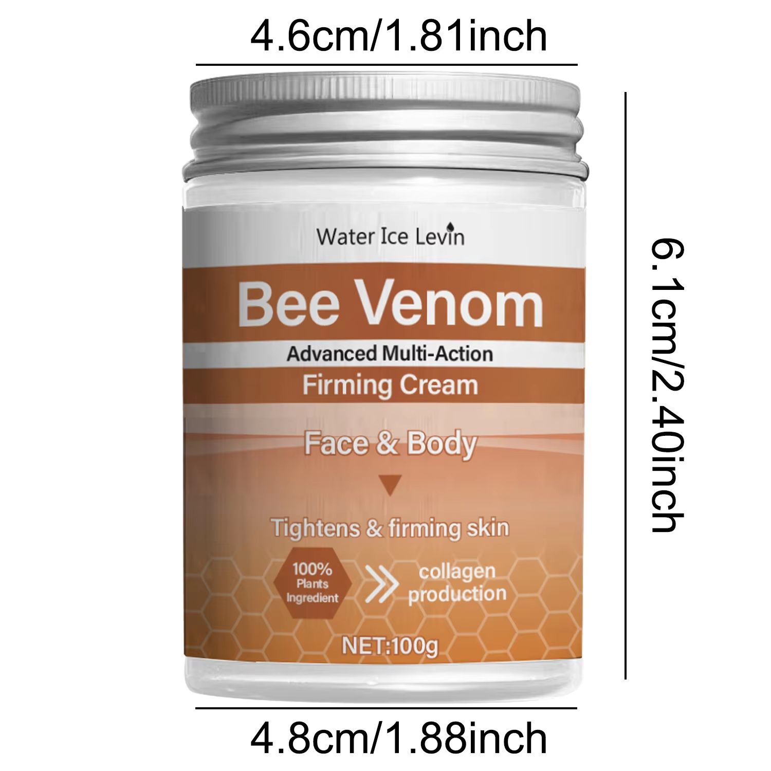 Bee Venom Firming Abdominal Cream – Plant-Based Moisturizing & Skin-Toning Formula with Hyaluronic Acid & Turmeric