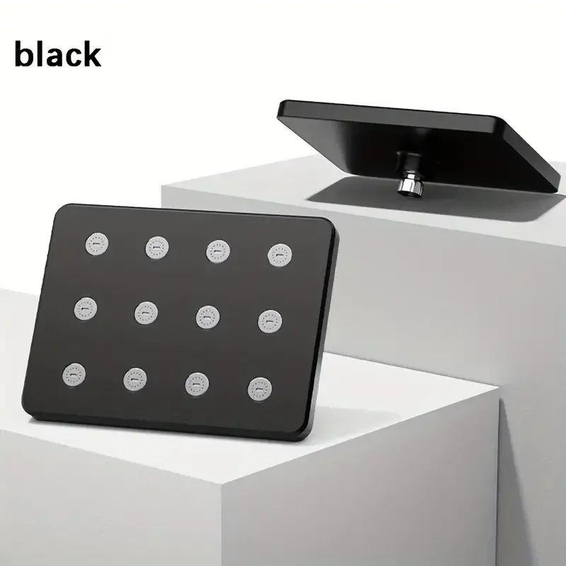 High Pressure Rainfall Shower Head Large Top Spray Universal Bathroom Set