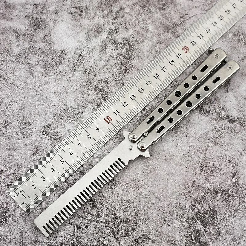 Foldable Butterfly Training Comb for Hair and Beard Styling
