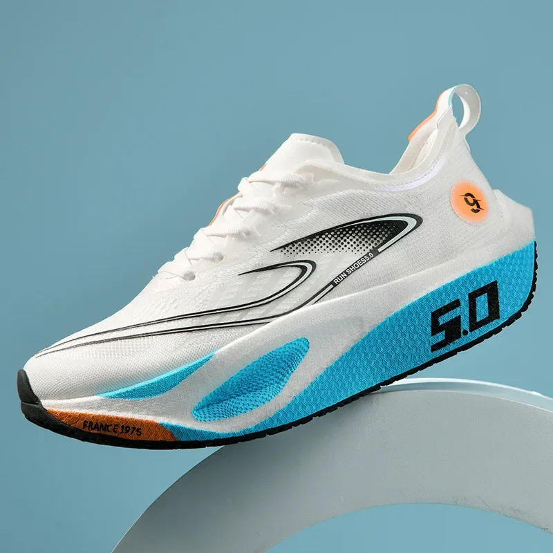 Professional Marathon Racing Sneakers with Full Carbon Plate, Lightweight Breathable Sports Shoes for Men and Women