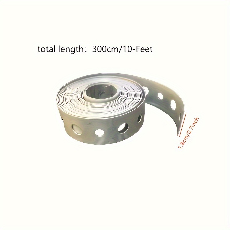 Galvanized Steel Tape Roll, Pre Punched Multi Slot Metal Tape, Pipe Support and Sheet Metal Work Strap