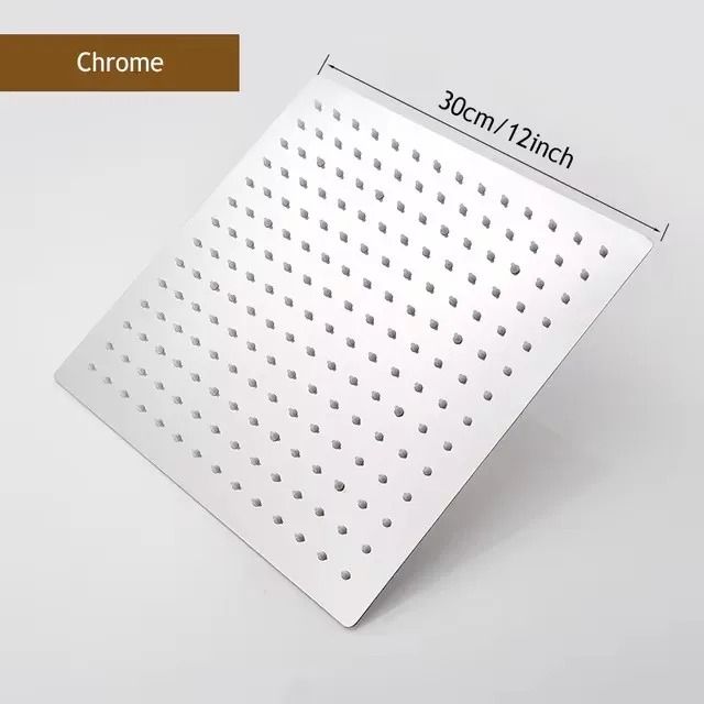 Stainless Steel High Pressure Waterfall Shower Head Large Flow Pressure Boosting