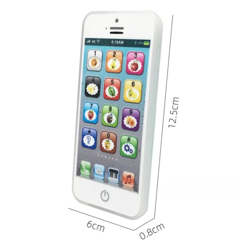 Baby Musical Phone Toy – Light & Sound English Learning Educational Phone Toy for Toddlers