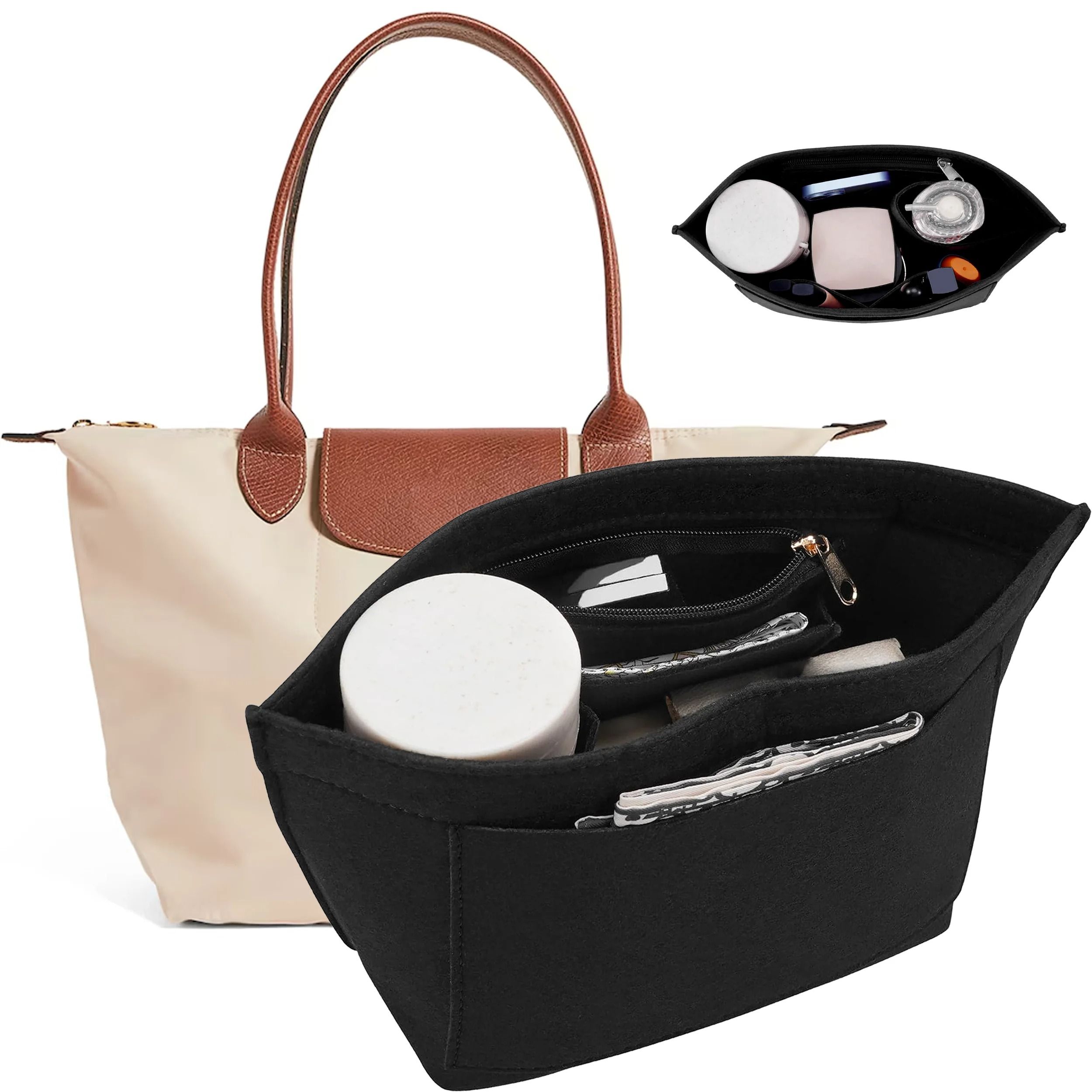 Felt Purse Organizer Insert for Handbag Tote