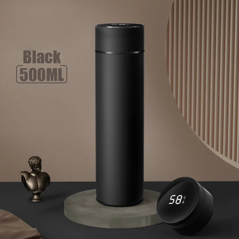 Temperature Display Thermos Cup Stainless Steel Insulated Bottle for Outdoor Activities & Father's Day Gift