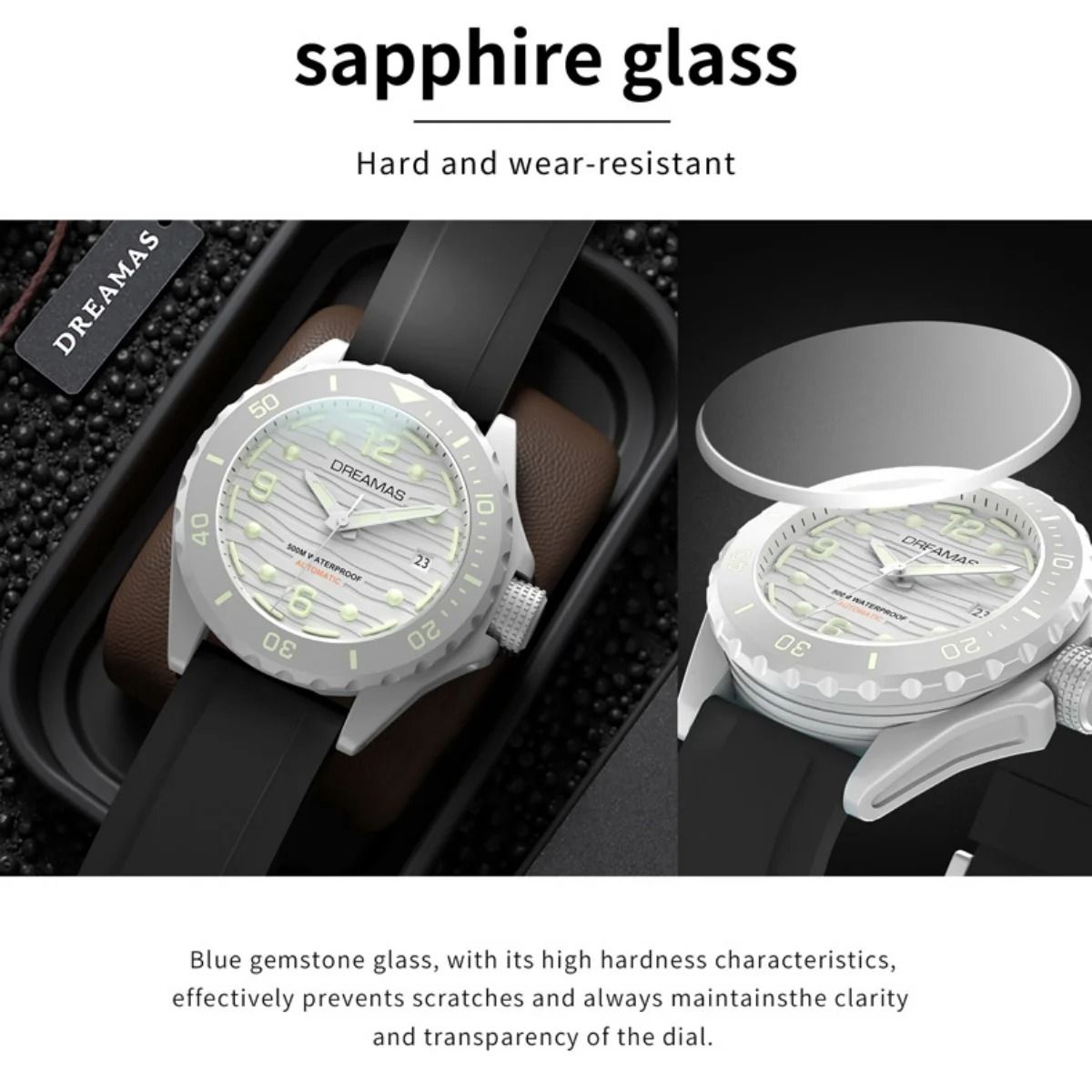 Extreme Depth Diving Watch – Japanese Mechanical Movement 500m Waterproof Timepiece